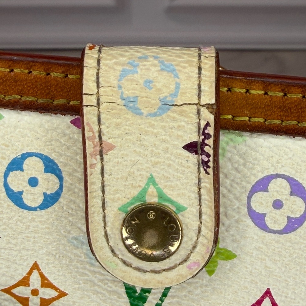 Louis Vuitton x Murakami Multicolor Kisslock Wallet | Vintage | Full Inclusion - Picture 8 of 12